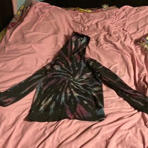 Xsmall womens no boundarie tie dye sweatshirt